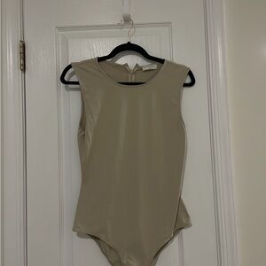 Babaton Neutral Sleeveless Bodysuit